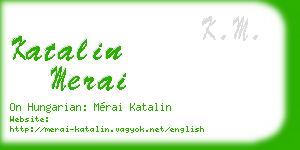 katalin merai business card